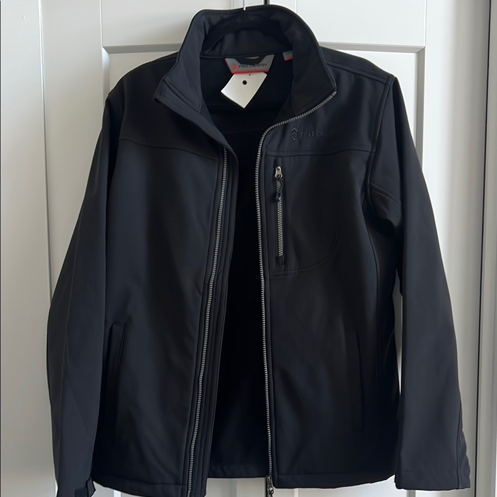 Free Country Black Performance Jacket Softshell